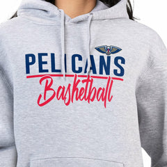 New Orleans Pelicans G-III 4Her by Carl Banks Women's Graphics Fleece Pullover Hoodie Heather Gray