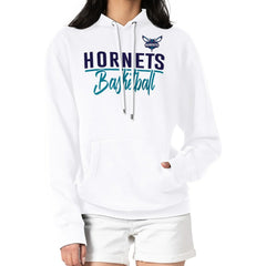 Charlotte Hornets G-III 4Her by Carl Banks Women's Graphics Fleece Pullover Hoodie White