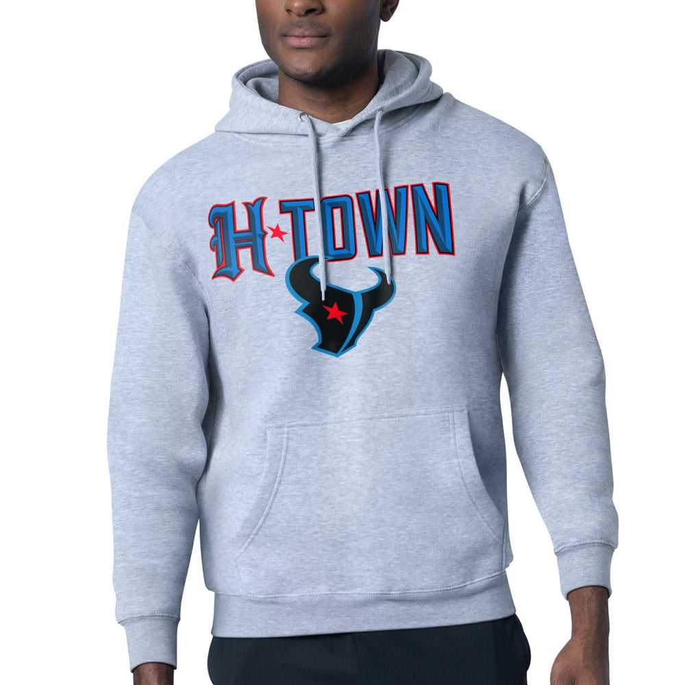 Houston Texans Starter H-Town Graphic Fleece Pullover Hoodie - Heather Gray - NFL
