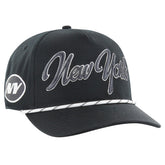 New York Jets '47 Overhand Speckle Hitch Adjustable Hat - Black - 47 brand