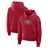 San Francisco 49ers Women's Legacy Fleece Pullover Hoodie - Scarlet - Fanatics
