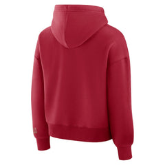 San Francisco 49ers Women's Legacy Fleece Pullover Hoodie - Scarlet - Fanatics