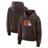 Cleveland Browns Women's Legacy Fleece Pullover Hoodie - Brown - Fanatics