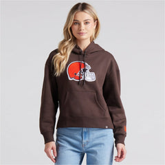 Cleveland Browns Women's Legacy Fleece Pullover Hoodie - Brown - Fanatics