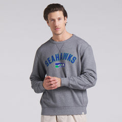 Seattle Seahawks Loop Terry Pullover Sweatshirt - Heather Gray - Fanatics