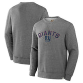 New York Giants Loop Terry Pullover Sweatshirt - Heather Gray - Fanatics