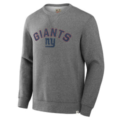 New York Giants Loop Terry Pullover Sweatshirt - Heather Gray - Fanatics