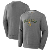 Green Bay Packers Loop Terry Pullover Sweatshirt - Heather Gray - Fanatics