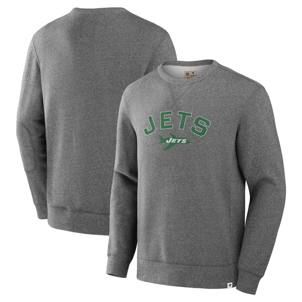 New York Jets Loop Terry Pullover Sweatshirt - Heather Gray - Fanatics