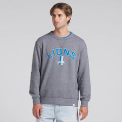 Detroit Lions Loop Terry Pullover Sweatshirt - Heather Gray - Fanatics