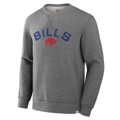 Buffalo Bills Loop Terry Pullover Sweatshirt - Heather Gray - Fanatics