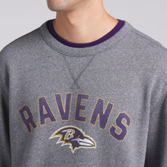 Baltimore Ravens Loop Terry Pullover Sweatshirt - Heather Gray - Fanatics
