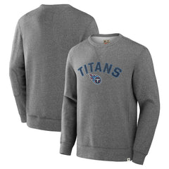 Tennessee Titans Loop Terry Pullover Sweatshirt - Heather Gray - Fanatics