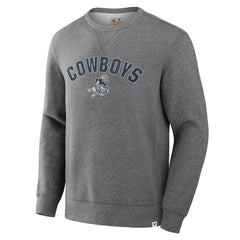 Dallas Cowboys Loop Terry Pullover Sweatshirt - Heather Gray - Fanatics