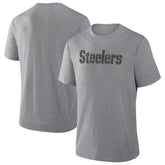 Pittsburgh Steelers Pass Rush Tri-Blend T-Shirt - Heather Gray - Fanatics