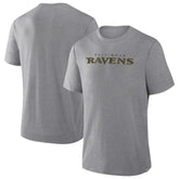 Baltimore Ravens Pass Rush Tri-Blend T-Shirt - Heather Gray - Fanatics
