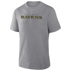 Baltimore Ravens Pass Rush Tri-Blend T-Shirt - Heather Gray - Fanatics