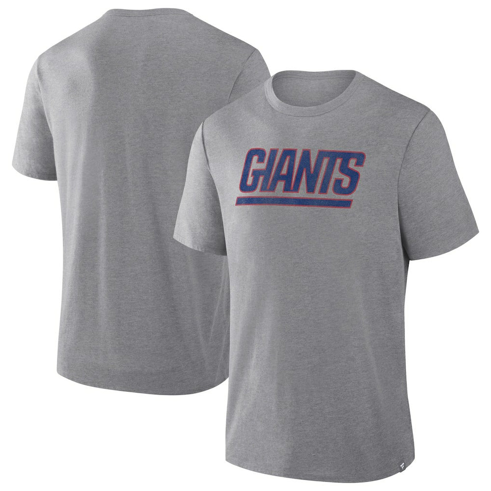New York Giants Pass Rush Tri-Blend T-Shirt - Heather Gray - Fanatics