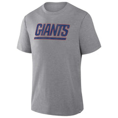 New York Giants Pass Rush Tri-Blend T-Shirt - Heather Gray - Fanatics