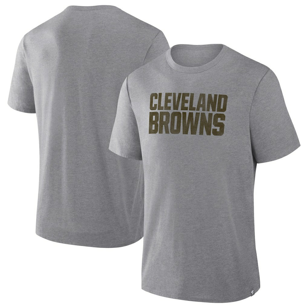 Cleveland Browns Pass Rush Tri-Blend T-Shirt - Heather Gray - Fanatics