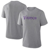 Minnesota Vikings Pass Rush Tri-Blend T-Shirt - Heather Gray - Fanatics