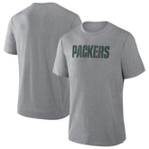 Green Bay Packers Pass Rush Tri-Blend T-Shirt - Heather Gray - Fanatics