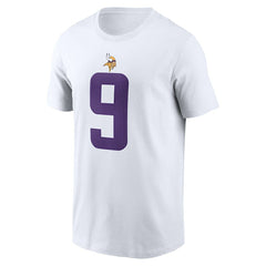 J.J. McCarthy Minnesota Vikings Player Name & Number T-Shirt - White - Nike