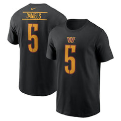 Jayden Daniels Washington Commanders Player Name & Number T-Shirt - Black - Nike