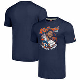 Caleb Williams Chicago Bears Homage Unisex Caricature Player Tri-Blend T-Shirt - Navy - NFL
