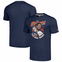 Caleb Williams Chicago Bears Homage Unisex Caricature Player Tri-Blend T-Shirt - Navy - NFL