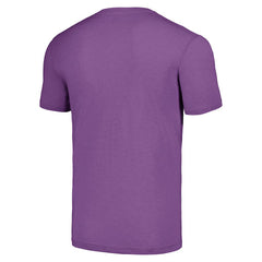 J.J. McCarthy Minnesota Vikings Homage Unisex Caricature Player Tri-Blend T-Shirt - Purple - NFL