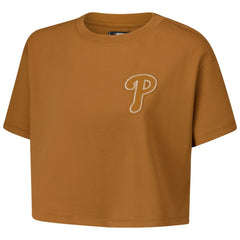 Philadelphia Phillies Pro Standard Women's Paint The City Cropped Boxy T-Shirt Online