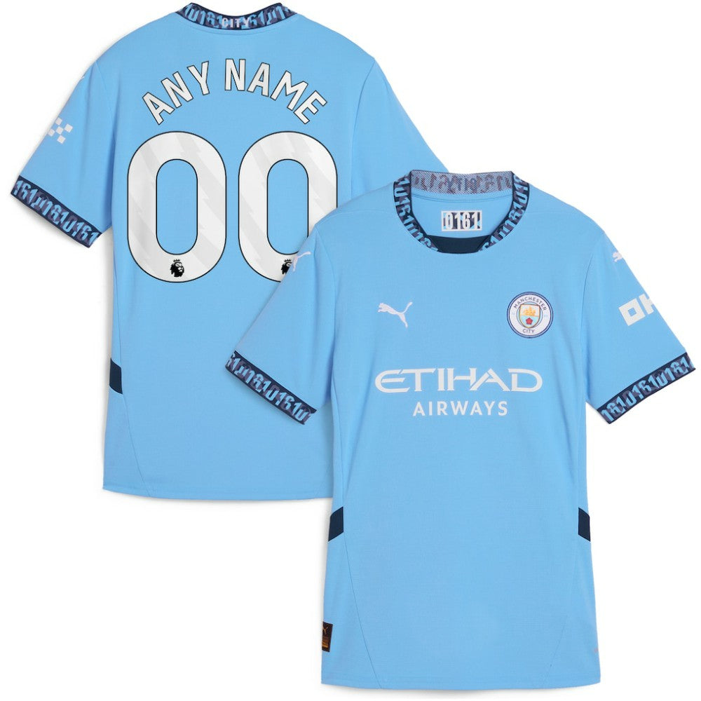 Puma - Manchester City Women's 2024/25 Home Replica Custom Jersey - Light Blue