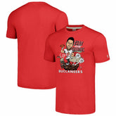 Baker Mayfield Tampa Bay Buccaneers Homage Unisex Caricature Player Graphic Tri-Blend T-Shirt - Red - NFL