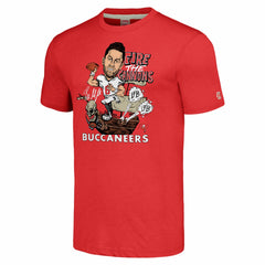 Baker Mayfield Tampa Bay Buccaneers Homage Unisex Caricature Player Graphic Tri-Blend T-Shirt - Red - NFL