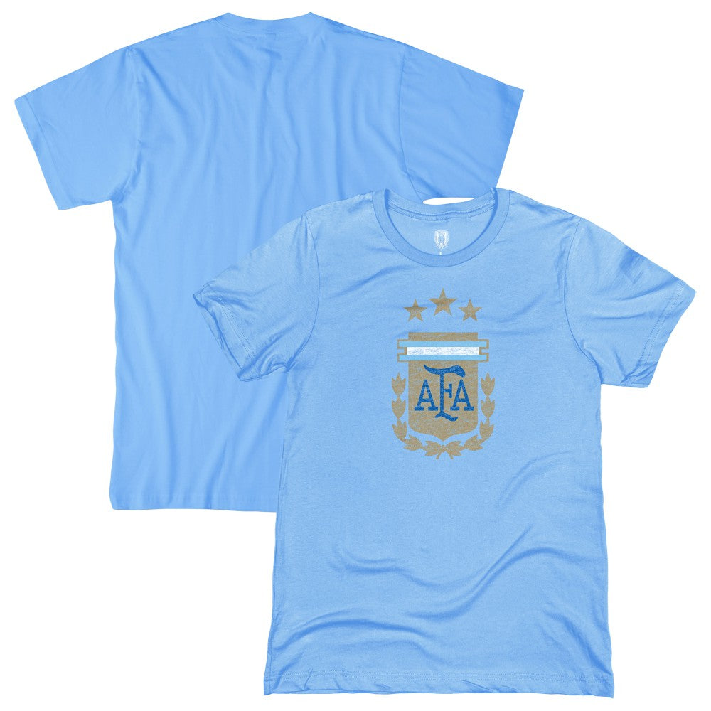 Argentina National Team 1863FC Badge T-Shirt Light Blue