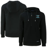 Carolina Panthers Cutter & Buck Roam Eco Recycled Half-Zip Hoodie - Black - NFL