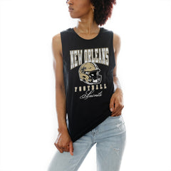 New Orleans Saints Gameday Couture Women's Preseason Opener Racerback Tank Top - Black - NFL