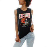 Cincinnati Bengals Gameday Couture Women's Preseason Opener Racerback Tank Top - Black - NFL
