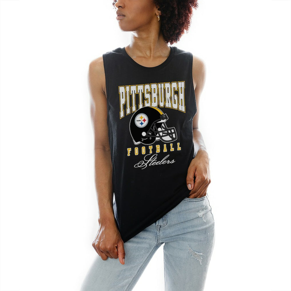 Pittsburgh Steelers Gameday Couture Women's Preseason Opener Racerback Tank Top - Black - NFL