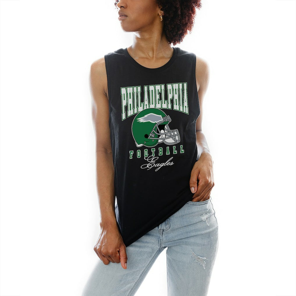 Philadelphia Eagles Gameday Couture Women's Preseason Opener Racerback Tank Top - Black - NFL