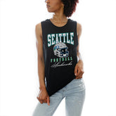 Seattle Seahawks Gameday Couture Women's Preseason Opener Racerback Tank Top - Black - NFL