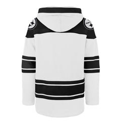 Pittsburgh Steelers '47 After Image Superior Lacer Pullover Hoodie - White - 47 brand