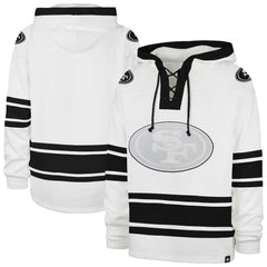 San Francisco 49ers '47 After Image Superior Lacer with Hood - White - 47 brand