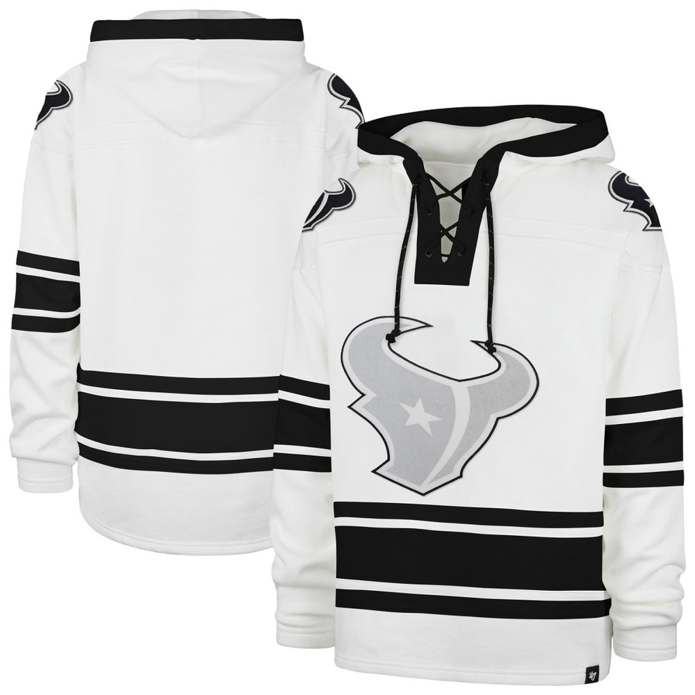 Houston Texans '47 After Image Superior Lacer with Hood - White - 47 brand
