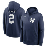 Derek Jeter New York Yankees Nike Player Name & Number Club Pullover Hoodie Discount