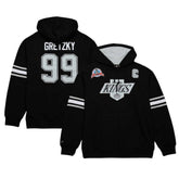Wayne Gretzky Los Angeles Kings Mitchell & Ness 1993 Name & Number Premium Pullover Hoodie - Black | NHL Clearance