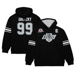 Wayne Gretzky Los Angeles Kings Mitchell & Ness 1993 Name & Number Premium Pullover Hoodie - Black | NHL Clearance