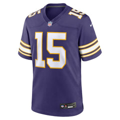 Dallas Turner Minnesota Vikings Alternate Game Jersey - Purple - Nike