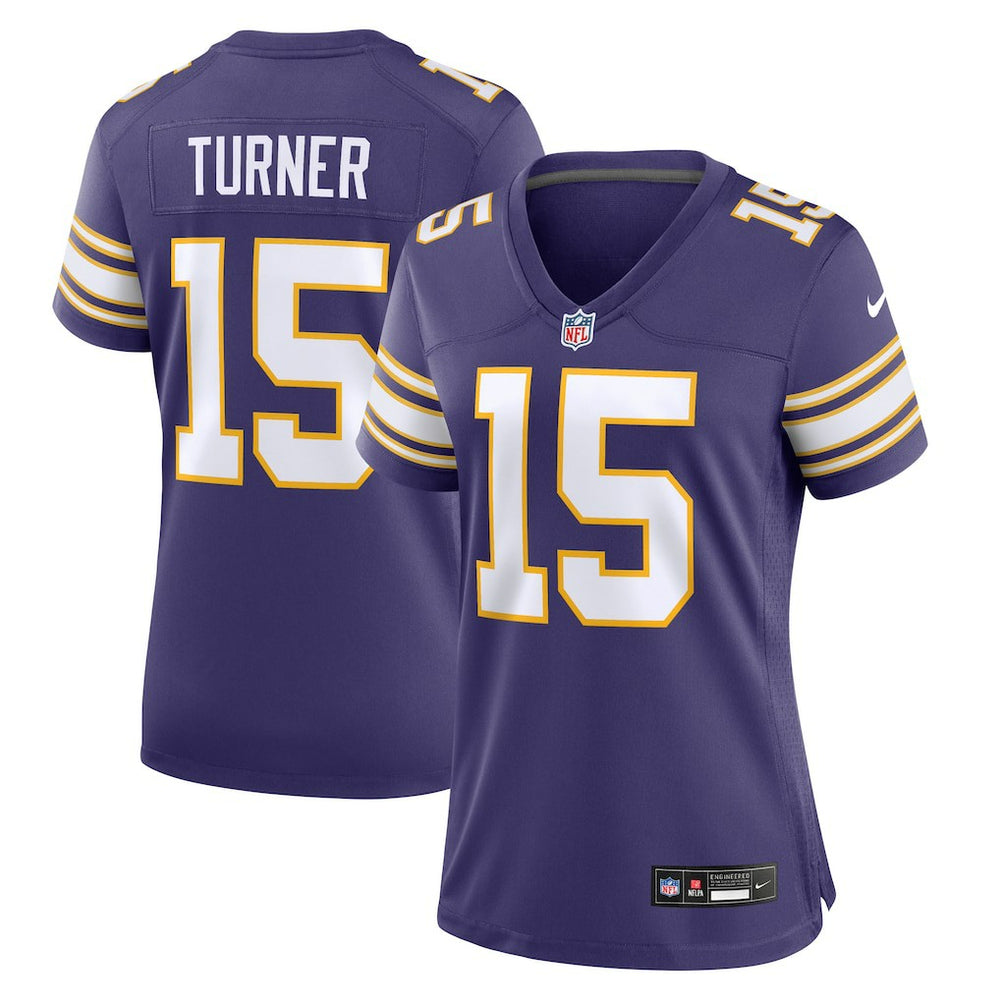 Dallas Turner Minnesota Vikings Women's Alternate Game Jersey - Purple - Nike